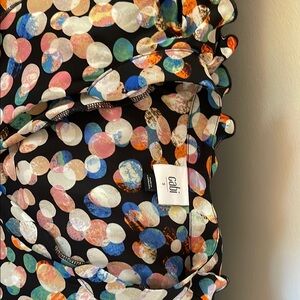 Cabi Multicolor Polka Dot Blouse